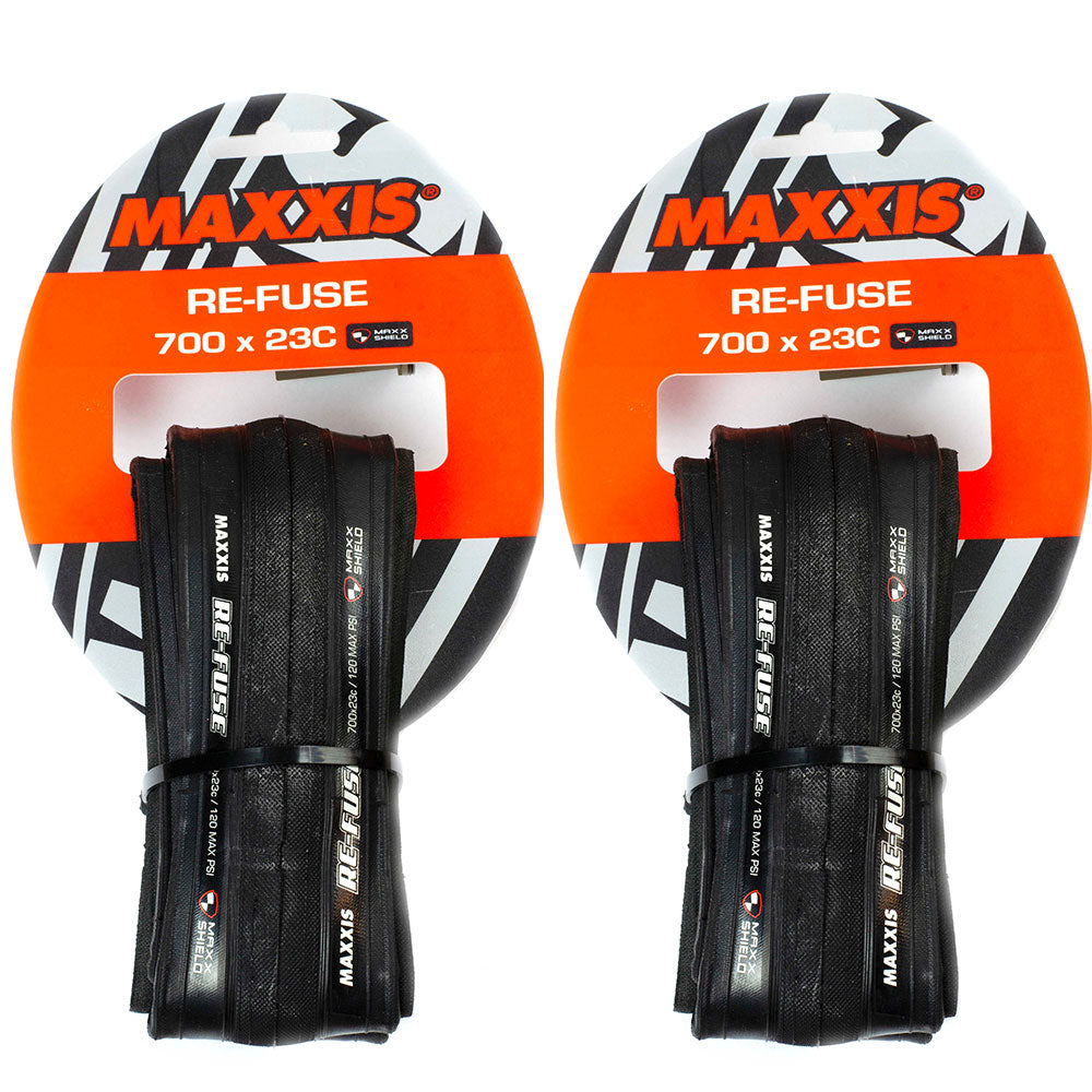Maxxis Refuse Tyres 700x23 Pair – Craftworx Wheels