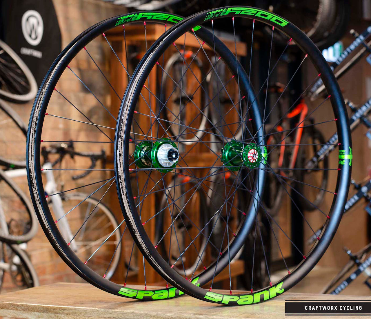 Craftworx Custom Wheel Build Spank OOZY Trail rims with Project 321