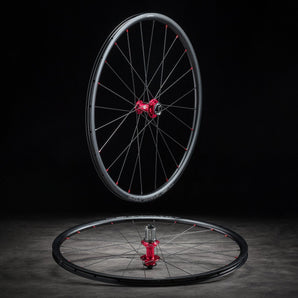 Craftworx Ultima SL3 Alloy Disc Brake Road Bike Wheels Red
